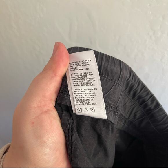 Standard James Perse Black Rip Stop Utility Pant Jogger Athleisure Women XS - Picture 10 of 11